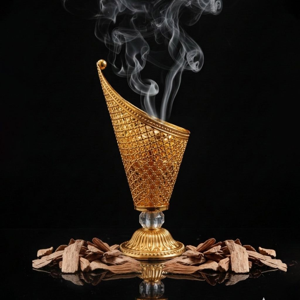 Sculptural Lattice Electric Bakhoor Burner