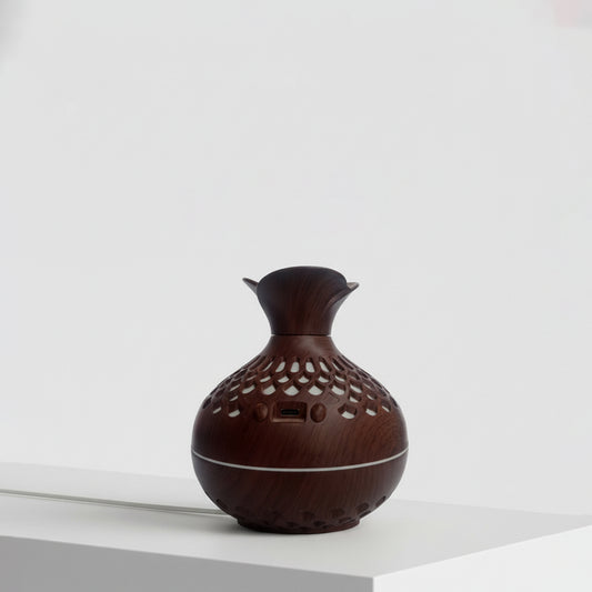 Carved Wood-Style Humidifier